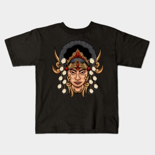 Indonesian Mask 1.3 Kids T-Shirt